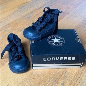 Converse black high top